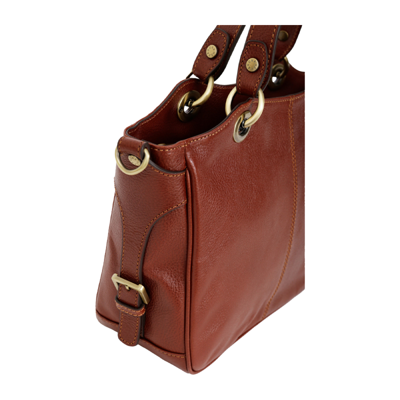 Sac Bowling Vintage En Cuir Rouge Hexagona - Occasion, Style Porté épaule, Sac De Jour