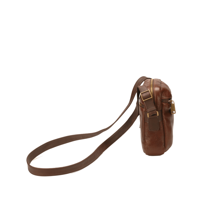 Pochette Bandoulière OXBOW Marron - Porte Travers PU - Taille Unique Fermeture Éclair