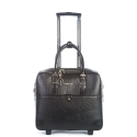 Sac Trolley Autruche Noir - OLIVIA LAUREN